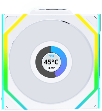 Lian Li UNI FAN SL120 Wireless LCD Reverse Vit