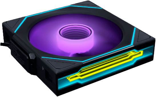 Lian Li UNI FAN SL120 Infinity Wireless Reverse120mm Svart