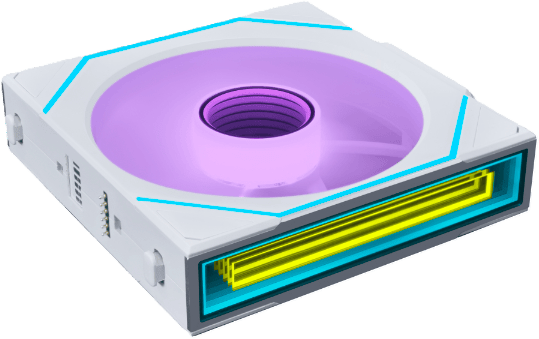 Lian Li UNI FAN SL120 Infinity Wireless Reverse 120mm Vit