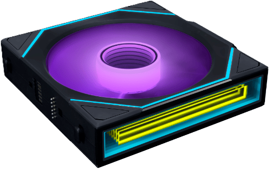 Lian Li UNI FAN SL120 Iinfinty Wireless Svart Reverse 3-pack