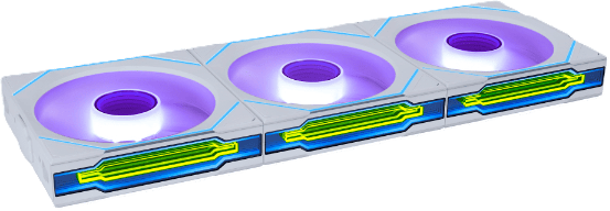 Lian Li UNI FAN SL120 Infinity Wireless Reverse 120 mm 3-pack Vit