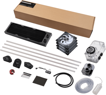 Phanteks Glacier EZ-Fit 360 D30-Kit Svart