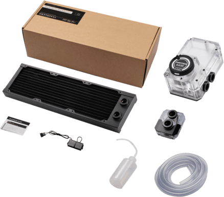 Phanteks Glacier EZ-Fit 360 Soft-Kit Svart