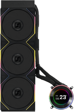 Lian Li Hydroshift II LCD-C 360TL Wireless Svart