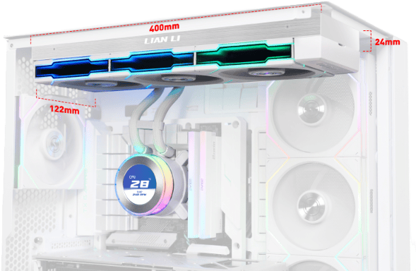 Lian Li Hydroshift II LCD-C 360TL Wireless Vit
