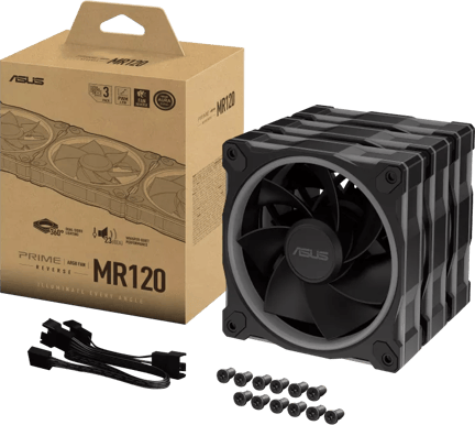 ASUS Prime MR120 A-RGB 3-pack Reverse Svart