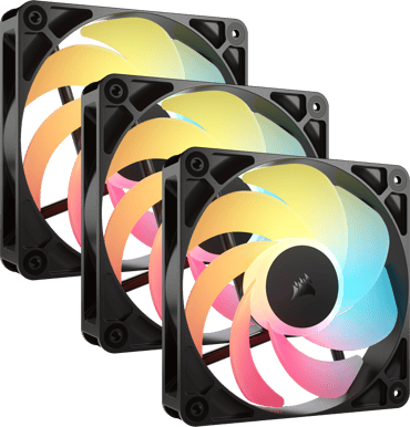 Corsair RS120 A-RGB Reverse Svart 3-pack