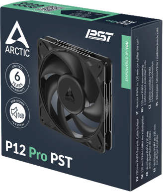 Arctic P12 Pro PWM Svart PST 120mm