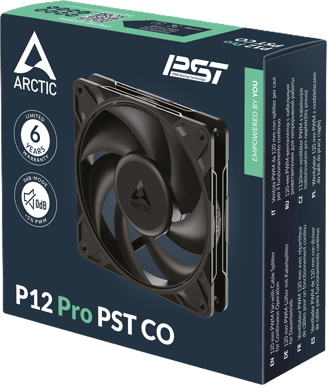 Arctic P12 Pro PWM Svart PST CO 120mm