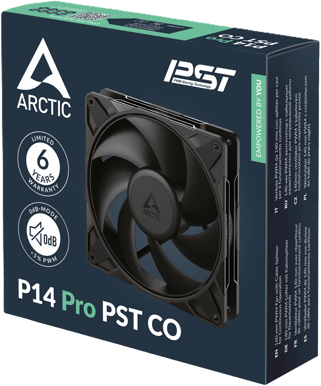 Arctic P14 Pro PWM Svart PST CO 140mm