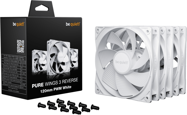 be quiet! Pure Wings 3 120mm PWM Reverse 3-pack Vit