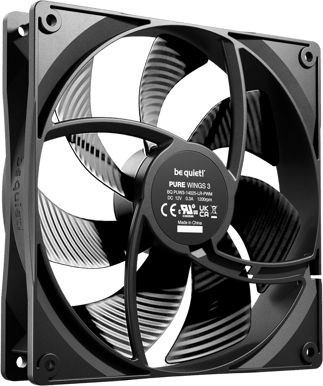 be quiet! Pure Wings 3 140mm PWM 3-pack Svart
