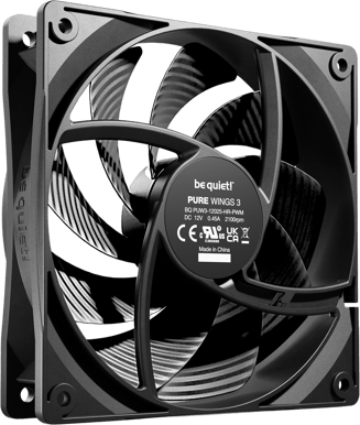 be quiet! Pure Wings 3 120mm PWM High-Speed 3-pack Svart