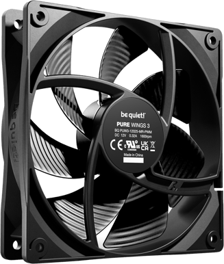 be quiet! Pure Wings 3 120mm PWM 3-pack Svart