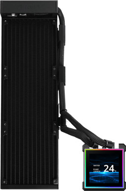 Lian Li Hydroshift II LCD-S 360 Fanless Svart