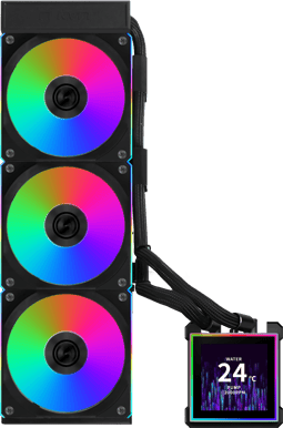 Lian Li Hydroshift II LCD-S 360CL Wireless Svart