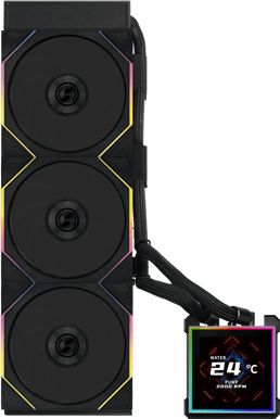 Lian Li Hydroshift II LCD-S 360TL Wireless Svart