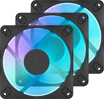 Fractal Design Dynamic 3 14 RGB Svart 3-pack