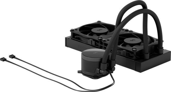 Fractal Design Radius 240 Svart