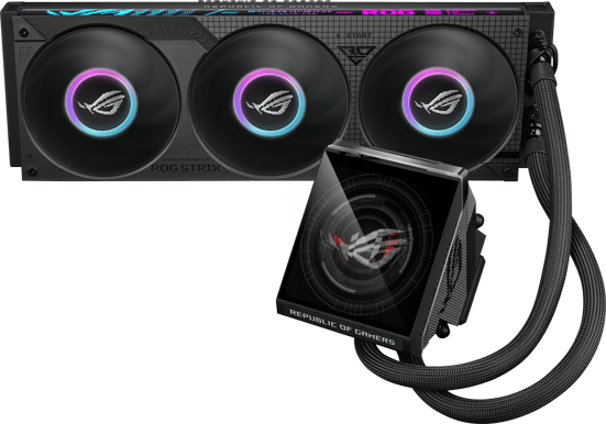 ASUS ROG Strix LC IV 360 A-RGB LCD Svart