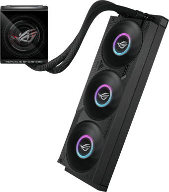 ASUS ROG Strix LC IV 360 A-RGB LCD Svart