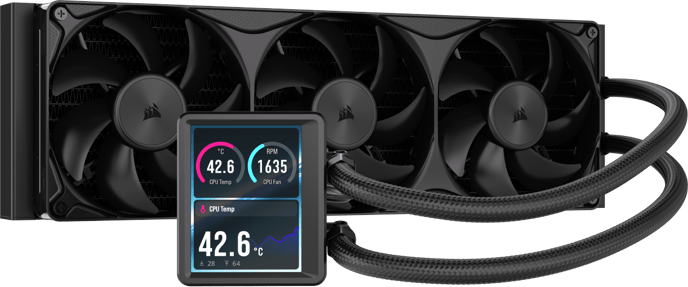 Corsair Nautilus II 360 RS LCD Svart