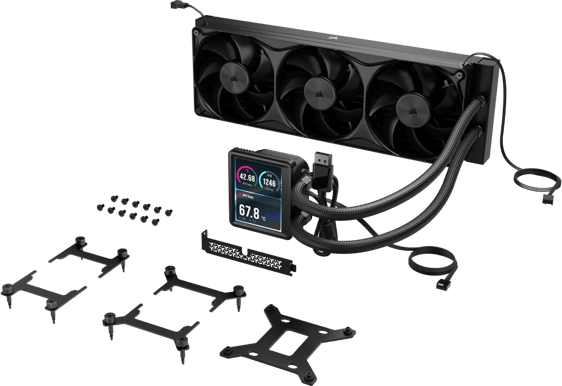 Corsair Nautilus II 360 RS LCD Svart