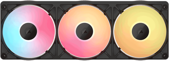 Corsair iCUE LINK RX360 II RGB Svart 3-pack+ System hub