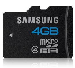 Samsung MicroSD 4GB, Class 4