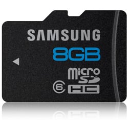 Samsung MicroSDHC 8GB, Class 6
