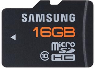 Samsung MicroSDHC Plus 16GB, Class 10