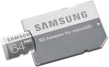 Samsung MicroSDXC Pro 64GB Class 10 inkl. SD-adapter