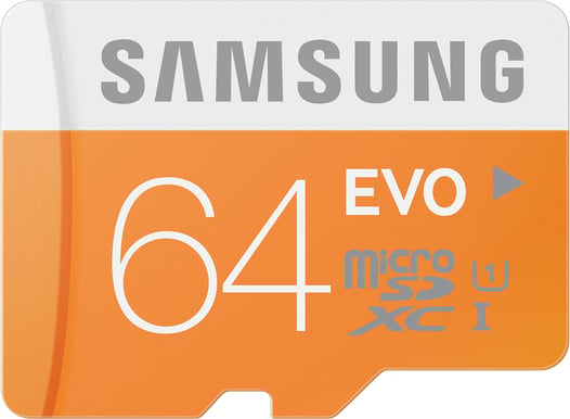 Samsung MicroSDXC EVO 64GB Class 10 inkl. USB-adapter