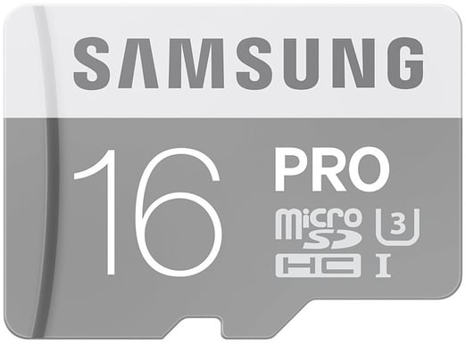 Samsung MicroSDHC Pro 16GB Class 10 inkl. adapter