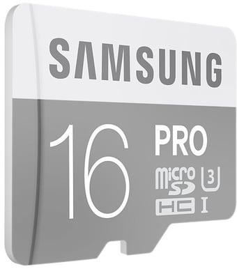 Samsung MicroSDHC Pro 16GB Class 10 inkl. adapter