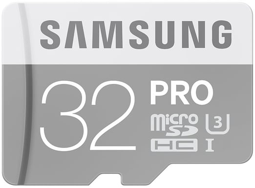Samsung MicroSDHC Pro 32GB Class 10 inkl. adapter