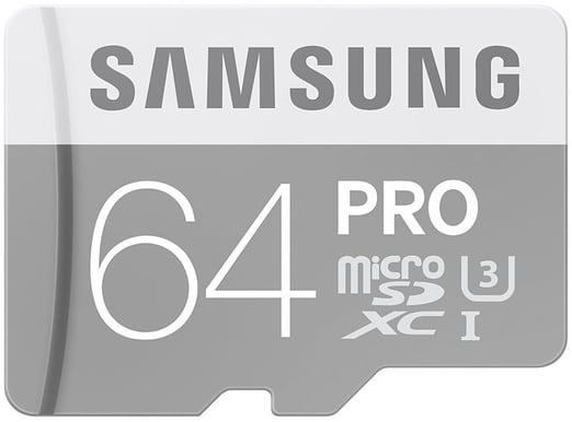 Samsung MicroSDXC Pro 64GB Class 10 inkl. adapter