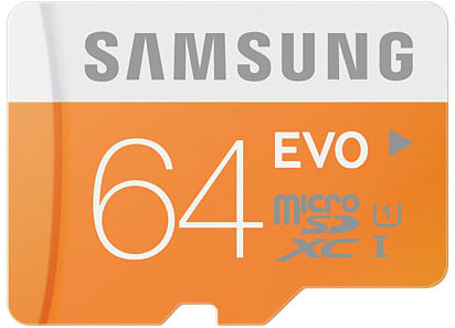 Samsung MicroSDXC EVO 64GB Class 10 inkl. USB adapter