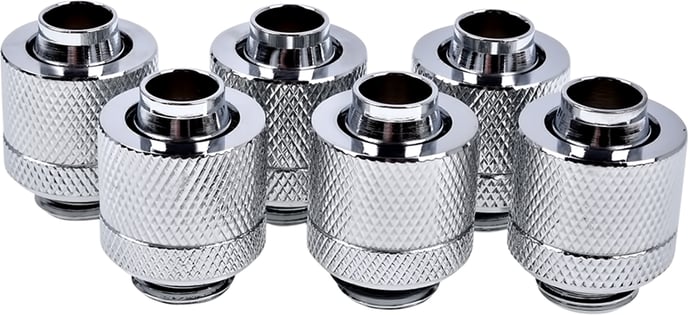 Alphacool Eiszapfen 13/10mm G1/4 6-pack -Chrome