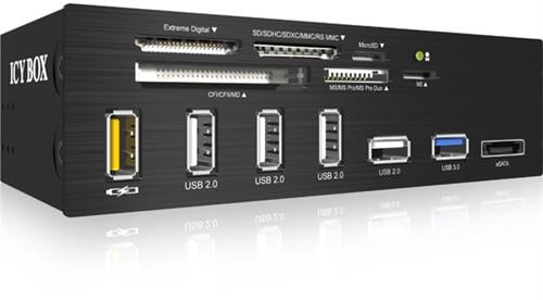 Minneskortläsare 5,25" USB 3.0, svart
