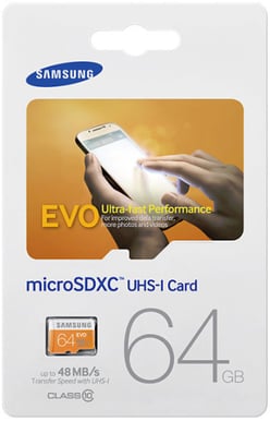 Samsung MicroSDXC EVO 64GB Class 10 MREA15 Max 1st/hushåll