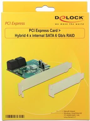 DeLOCK PCIe SATA x4 RAID