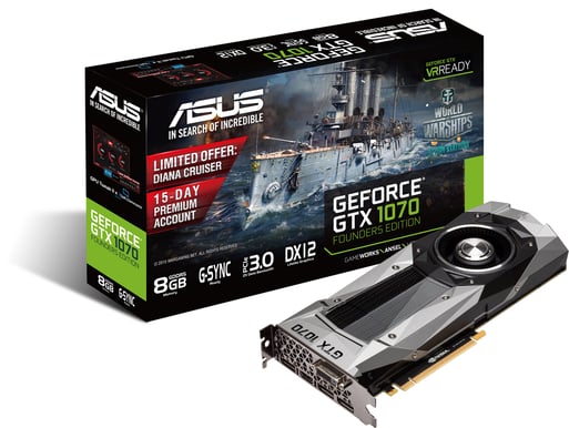 ASUS GeForce GTX 1070 8GB Founders Edition