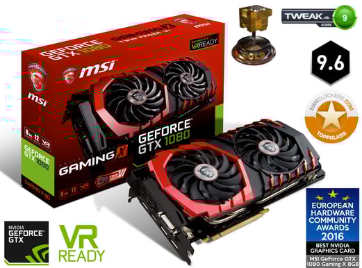MSI GeForce GTX 1080 8GB Gaming X