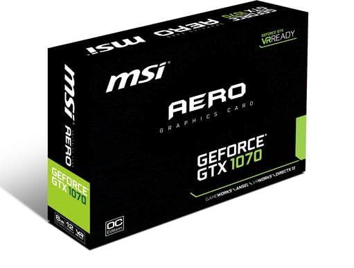 MSI GeForce GTX 1070 8GB Aero OC