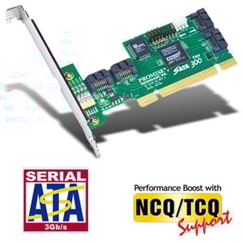 Promise Serial ATA/300 TX4, 4-portar - Inet.se
