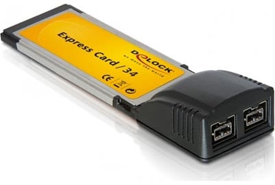 Sunix ExpressCard, 34mmFirewire 800, 2x9-pin