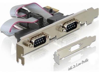 Kontrollerkort PCIe I/O 2st Seriell RS-232