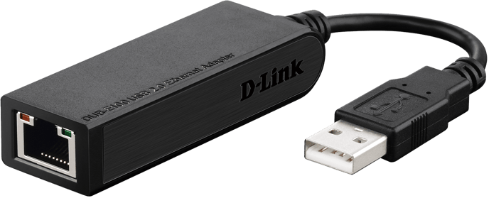 D-Link Nätverksadapter USB-A 2.0 till RJ45