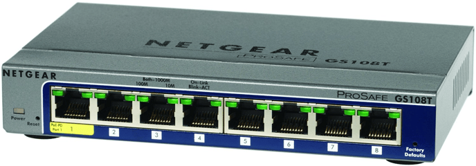 Netgear GS108T Smart Managed Pro